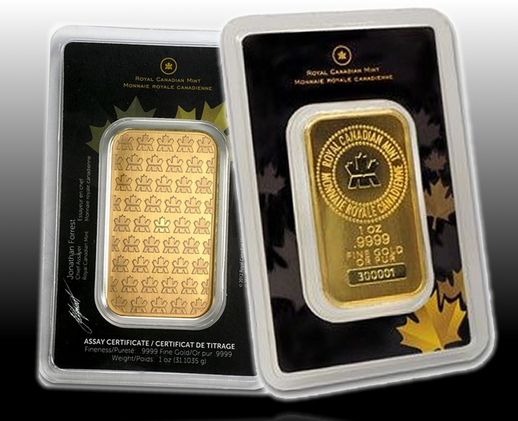 1 oz pure gold bar Monnaie Collection Royale