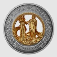 Pièce 50$ argent fin 2025 - Allégories de la Justice et de la Vérité